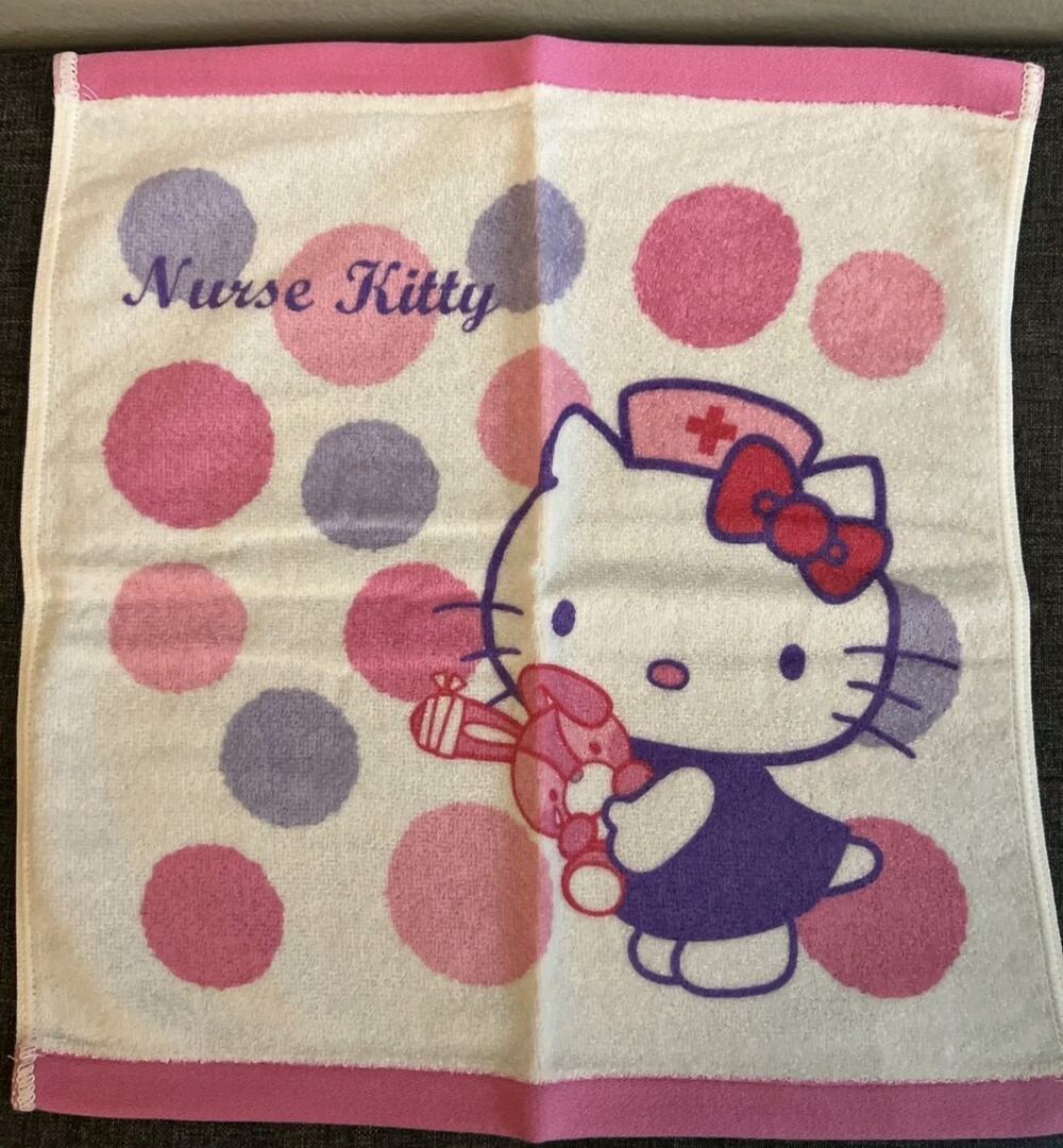 Hello Kitty Red Cross Blood Center Hand Towel Sanrio Brand New No Tags